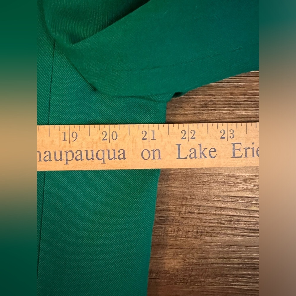 Pendleton Blazer Jacket Virgin Wool Solid Green 1… - image 7